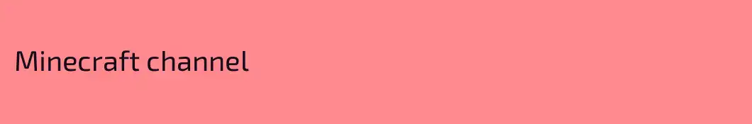 Minecraft channel 